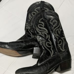 Vintage Dan Post Lizard Skin Boots